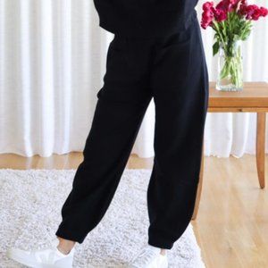 LF Markey 'Yuri' Linen Knit Jogger Blk S / 4 Lounge Fall *very Anthropologie COS